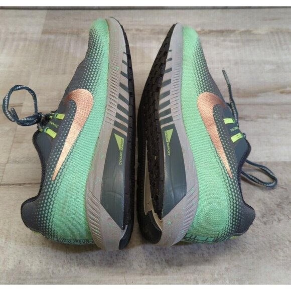 ✅Nike Air Zoom Structure 20 H2O Shield Womens 8.5 Running Shoe GREEN Dynamic Fit - Picture 6 of 15